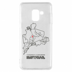 Чехол из раздела Наша Донеччина Карта Мариуполь для Samsung A8 2018 - FATLINE Чехол из раздела Наша Донеччина Карта Мариуполь для Samsung A8 2018