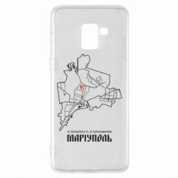 Чехол из раздела Наша Донеччина Карта Мариуполь для Samsung A8+ 2018 - FATLINE Чехол из раздела Наша Донеччина Карта Мариуполь для Samsung A8+ 2018