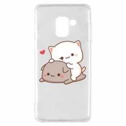 Чехол из раздела Кот Кошачьи обнимашки для Samsung A8 2018 - FATLINE Чехол из раздела Кот Кошачьи обнимашки для Samsung A8 2018