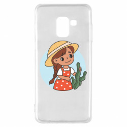 Чехол из раздела Авторские принты Милаха девочка в шляпе для Samsung A8 2018 - FATLINE Чехол из раздела Авторские принты Милаха девочка в шляпе для Samsung A8 2018