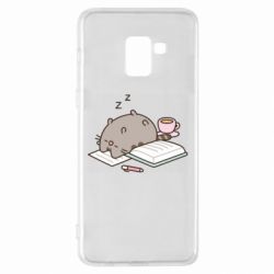 Чехол из раздела Pusheen Пушин Спит для Samsung A8+ 2018 - FATLINE Чехол из раздела Pusheen Пушин Спит для Samsung A8+ 2018