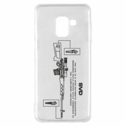 Чехол из раздела Strength and Power: Weapons SVD (rifle) для Samsung A8 2018 - FATLINE Чехол из раздела Strength and Power: Weapons SVD (rifle) для Samsung A8 2018
