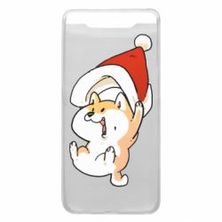 Чехол из раздела Корги Корги с шапочкой Санты для Samsung A80 - FATLINE Чехол из раздела Корги Корги с шапочкой Санты для Samsung A80