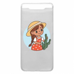 Чехол из раздела Авторские принты Милаха девочка в шляпе для Samsung A80 - FATLINE Чехол из раздела Авторские принты Милаха девочка в шляпе для Samsung A80
