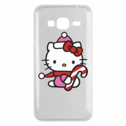 Чехол из раздела НОВЫЙ ГОД 2026 Christmas Kitty with candy для Samsung J3 2016 - FATLINE Чехол из раздела НОВЫЙ ГОД 2026 Christmas Kitty with candy для Samsung J3 2016