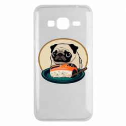 Чехол из раздела Abstactionist Мопс и еда. для Samsung J3 2016 - FATLINE Чехол из раздела Abstactionist Мопс и еда. для Samsung J3 2016