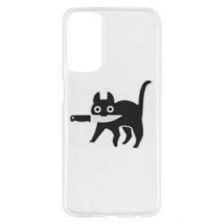Чехол из раздела Кот Cat with a knife для Samsung M23 5G/M13 4G - FATLINE Чехол из раздела Кот Cat with a knife для Samsung M23 5G/M13 4G