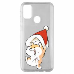 Чехол из раздела Корги Корги с шапочкой Санты для Samsung M30s - FATLINE Чехол из раздела Корги Корги с шапочкой Санты для Samsung M30s