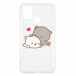 Чехол из раздела Кот Кот целует кошку для Samsung M31 - FATLINE Чехол из раздела Кот Кот целует кошку для Samsung M31