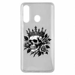 Чехол из раздела Авторские принты готичечский череп с розой на голове с короной для Samsung M40 - FATLINE Чехол из раздела Авторские принты готичечский череп с розой на голове с короной для Samsung M40