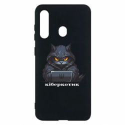 Чехол из раздела ShelganenOK киберкотик хакер для Samsung M40 - FATLINE Чехол из раздела ShelganenOK киберкотик хакер для Samsung M40