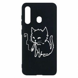 Чехол из раздела Прикольные рисунки Smoking cat для Samsung M40 - FATLINE Чехол из раздела Прикольные рисунки Smoking cat для Samsung M40