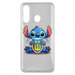 Чехол из раздела Лило и Стич Стич держащий герб Украины для Samsung M40 - FATLINE Чехол из раздела Лило и Стич Стич держащий герб Украины для Samsung M40