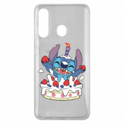 Чехол из раздела Лило и Стич Стич с праздничным тортом для Samsung M40 - FATLINE Чехол из раздела Лило и Стич Стич с праздничным тортом для Samsung M40