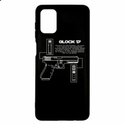 Чохол з розділу Strength and Power: Weapons GLOCK 17 для Samsung M51 - FATLINE Чохол з розділу Strength and Power: Weapons GLOCK 17 для Samsung M51