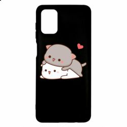 Чехол из раздела Кот Котики Обнимашки Peach and Goma для Samsung M51 - FATLINE Чехол из раздела Кот Котики Обнимашки Peach and Goma для Samsung M51