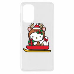 Чехол из раздела НОВЫЙ ГОД 2026 Китти на санках для Samsung M52 - FATLINE Чехол из раздела НОВЫЙ ГОД 2026 Китти на санках для Samsung M52