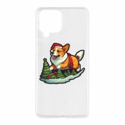 Чехол из раздела Авторские принты Рождество. Счастливый корги для Samsung M53 - FATLINE Чехол из раздела Авторские принты Рождество. Счастливый корги для Samsung M53