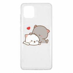 Чехол из раздела Кот Кот целует кошку для Samsung Note 10 Lite - FATLINE Чехол из раздела Кот Кот целует кошку для Samsung Note 10 Lite