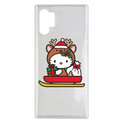 Чехол из раздела НОВЫЙ ГОД 2026 Китти на санках для Samsung Note 10 Plus - FATLINE Чехол из раздела НОВЫЙ ГОД 2026 Китти на санках для Samsung Note 10 Plus