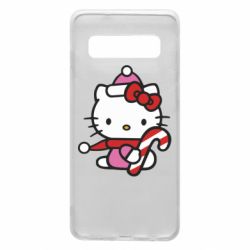 Чехол из раздела НОВЫЙ ГОД 2026 Christmas Kitty with candy для Samsung S10 - FATLINE Чехол из раздела НОВЫЙ ГОД 2026 Christmas Kitty with candy для Samsung S10