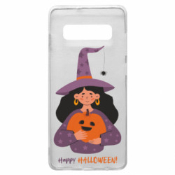 Чехол из раздела Авторские принты Happy Halloween! Девушка Ведьма для Samsung S10+ - FATLINE Чехол из раздела Авторские принты Happy Halloween! Девушка Ведьма для Samsung S10+