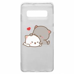 Чехол из раздела Кот Кот целует кошку для Samsung S10+ - FATLINE Чехол из раздела Кот Кот целует кошку для Samsung S10+