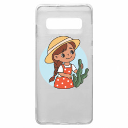 Чехол из раздела Авторские принты Милаха девочка в шляпе для Samsung S10+ - FATLINE Чехол из раздела Авторские принты Милаха девочка в шляпе для Samsung S10+