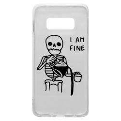 Чехол из раздела Черепа I'm Fine... для Samsung S10e - FATLINE Чехол из раздела Черепа I'm Fine... для Samsung S10e