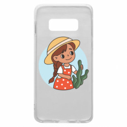 Чехол из раздела Авторские принты Милаха девочка в шляпе для Samsung S10e - FATLINE Чехол из раздела Авторские принты Милаха девочка в шляпе для Samsung S10e