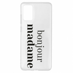 Чехол из раздела Прикольные надписи Bonjour Madame для Samsung S20+ - FATLINE Чехол из раздела Прикольные надписи Bonjour Madame для Samsung S20+