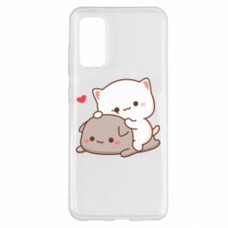 Чохол з розділу Кіт Котячі обійми для Samsung S20 - FATLINE Чохол з розділу Кіт Котячі обійми для Samsung S20