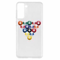 Чехол из раздела Бильярд Бильярдные шары для Samsung S21+ - FATLINE Чехол из раздела Бильярд Бильярдные шары для Samsung S21+