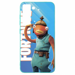 Чохол з розділу Fortnite Fishstick And Fortnite Logo для Samsung S21 FE - FATLINE Чохол з розділу Fortnite Fishstick And Fortnite Logo для Samsung S21 FE