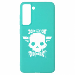 Чехол из раздела Helldivers 2 Join the fight for the democracy! для Samsung S21 FE - FATLINE Чехол из раздела Helldivers 2 Join the fight for the democracy! для Samsung S21 FE