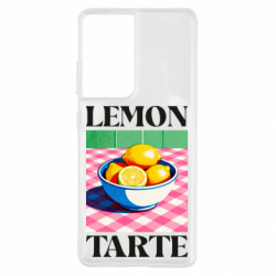 Чехол из раздела Овощи и фрукты Lemon tarte для Samsung S21 Ultra - FATLINE Чехол из раздела Овощи и фрукты Lemon tarte для Samsung S21 Ultra