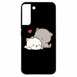 Чехол из раздела Кот Кот целует кошку для Samsung S22 Plus - FATLINE Чехол из раздела Кот Кот целует кошку для Samsung S22 Plus