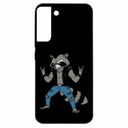 Чехол из раздела Авторские принты Енот панк для Samsung S22 Plus - FATLINE Чехол из раздела Авторские принты Енот панк для Samsung S22 Plus