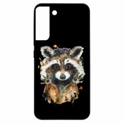 Чехол из раздела Nemfis_Art Raccoon watercolor для Samsung S22 Plus - FATLINE Чехол из раздела Nemfis_Art Raccoon watercolor для Samsung S22 Plus