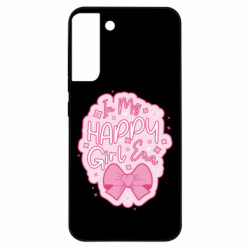 Чехол из раздела Авторские принты Розовый слоган In My Happy Girl Era для Samsung S22 Plus - FATLINE Чехол из раздела Авторские принты Розовый слоган In My Happy Girl Era для Samsung S22 Plus