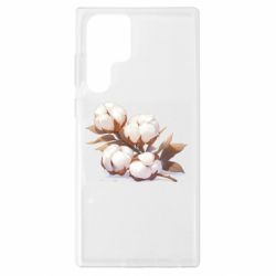 Чехол из раздела ShelganenOK Веточка хлопка для Samsung S22 Ultra - FATLINE Чехол из раздела ShelganenOK Веточка хлопка для Samsung S22 Ultra