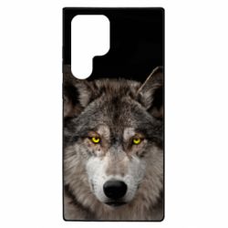 Чехол из раздела Волк Wolf with yellow eyes для Samsung S22 Ultra