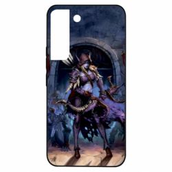 Чехол из раздела World of Warcraft Сильвана Ветрокрылая для Samsung S22 - FATLINE Чехол из раздела World of Warcraft Сильвана Ветрокрылая для Samsung S22