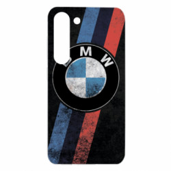 Чехол из раздела Автомобилистам BMW grunge logo для Samsung S23 - FATLINE Чехол из раздела Автомобилистам BMW grunge logo для Samsung S23