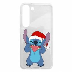 Чехол из раздела Лило и Стич Новогодний Стич для Samsung S23 - FATLINE Чехол из раздела Лило и Стич Новогодний Стич для Samsung S23