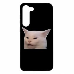 Чехол из раздела Мемы Мем озадаченный кот для Samsung S23 Plus - FATLINE Чехол из раздела Мемы Мем озадаченный кот для Samsung S23 Plus