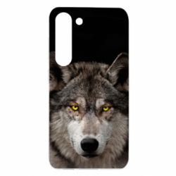 Чехол из раздела Волк Wolf with yellow eyes для Samsung S23