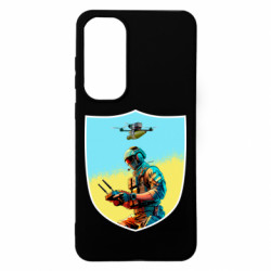 Чехол из раздела Mastiks Шеврон БПЛА для Samsung S24 FE - FATLINE Чехол из раздела Mastiks Шеврон БПЛА для Samsung S24 FE