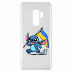 Чехол из раздела Лило и Стич Стич с украинским флагом для Samsung S9+ - FATLINE Чехол из раздела Лило и Стич Стич с украинским флагом для Samsung S9+