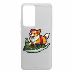 Чехол из раздела Авторские принты Рождество. Счастливый корги для Xiaomi 12T/12T Pro - FATLINE Чехол из раздела Авторские принты Рождество. Счастливый корги для Xiaomi 12T/12T Pro